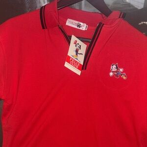 Felix the cat red polo shirt
